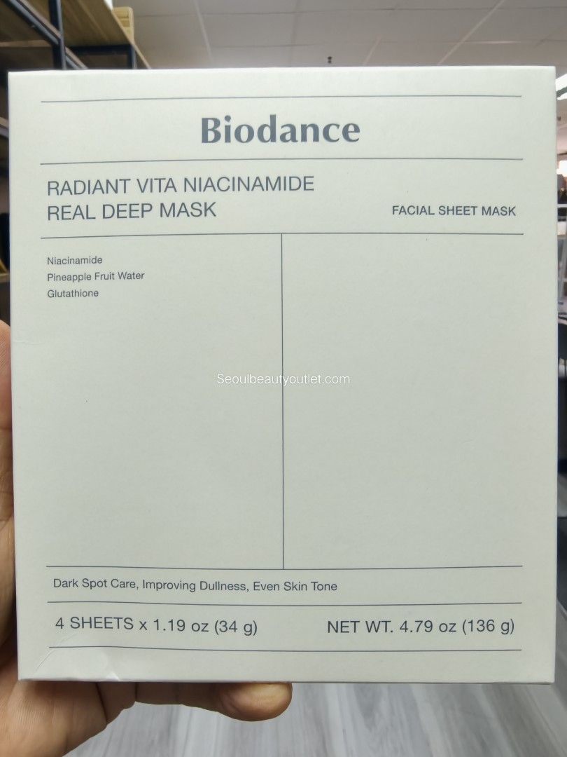 Biodance RADIANT VITA NIACINAMIDE REAL DEEP MASK 韓國 原廠正貨
