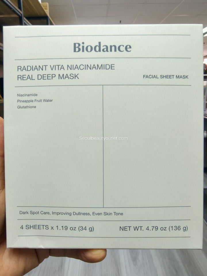 Biodance RADIANT VITA NIACINAMIDE REAL DEEP MASK 韓國 原廠正貨