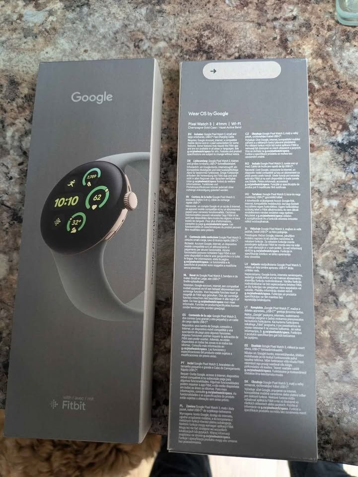 Google Pixel Watch 3 智能手錶 45mm (藍牙/Wi-Fi) 國際版 全新 未開封