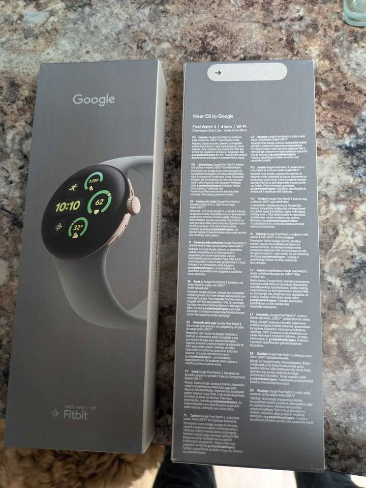 Google Pixel Watch 3 智能手錶 45mm (藍牙/Wi-Fi) 國際版 全新 未開封