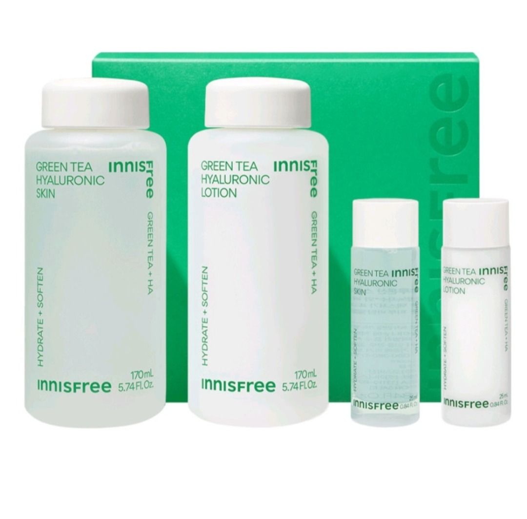 ✨現貨✨韓國 INNISFREE GREEN TEA HYALURONIC SKIN CARE SET