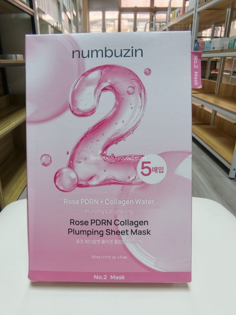 Numbuzin 2 Rose PDRN Collagen Plumping Sheet Mask 韓國 原廠正貨