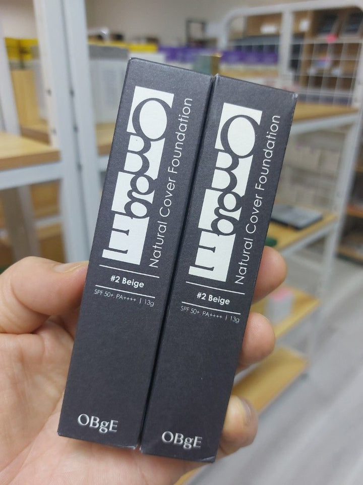✨Korean OBgE Natural Cover Foundation #2 Beige SPA 50+ 13g