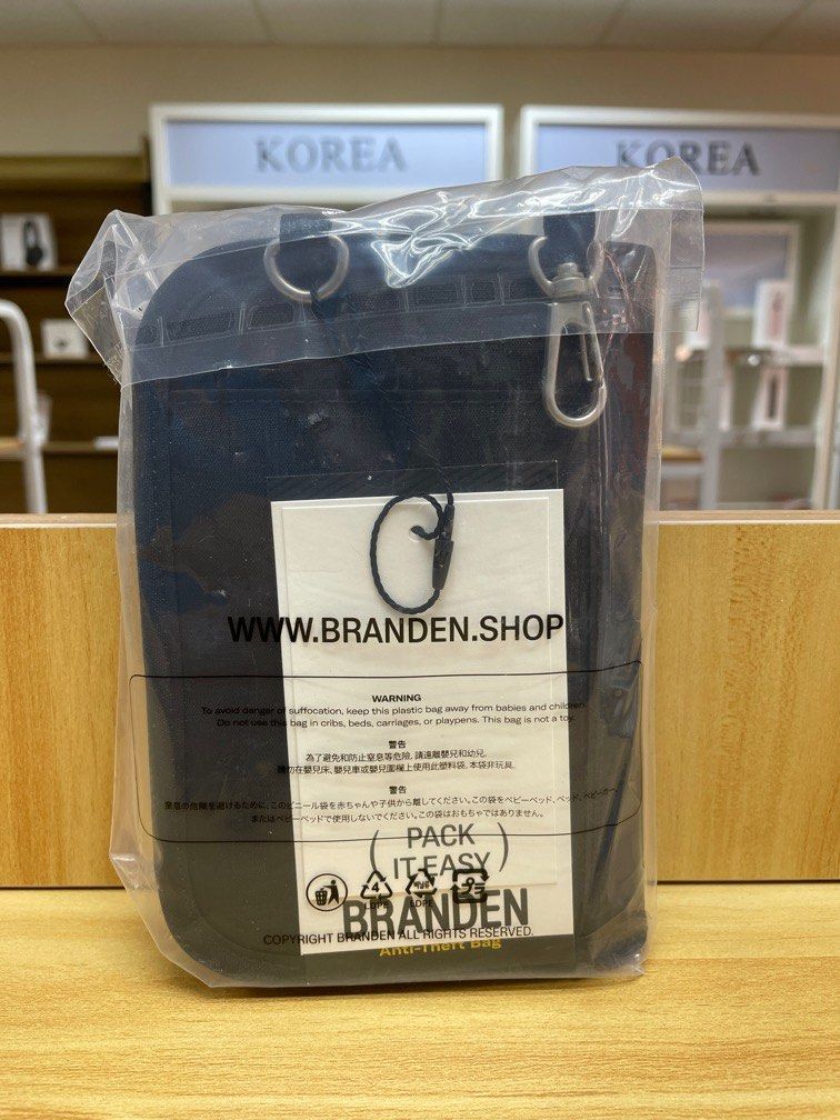 Safe cross wallet bag (Black)