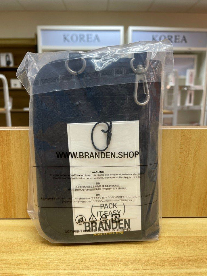 Safe cross wallet bag (Black)