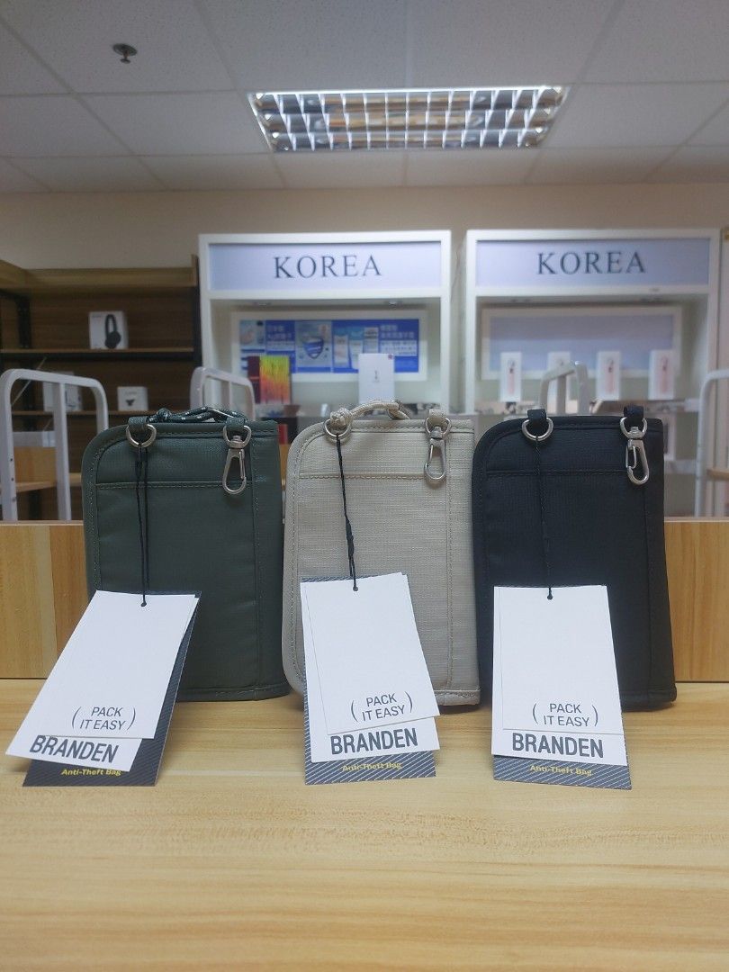 Safe cross wallet bag (Black)