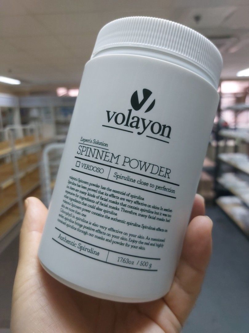 ✨現貨✨韓國 Volayon 美容粉末面膜類別銷量第一🔥 現貨 超大容量裝Spinem Powder登場! 降溫 鎮靜 毛孔護理 史特藍藻
