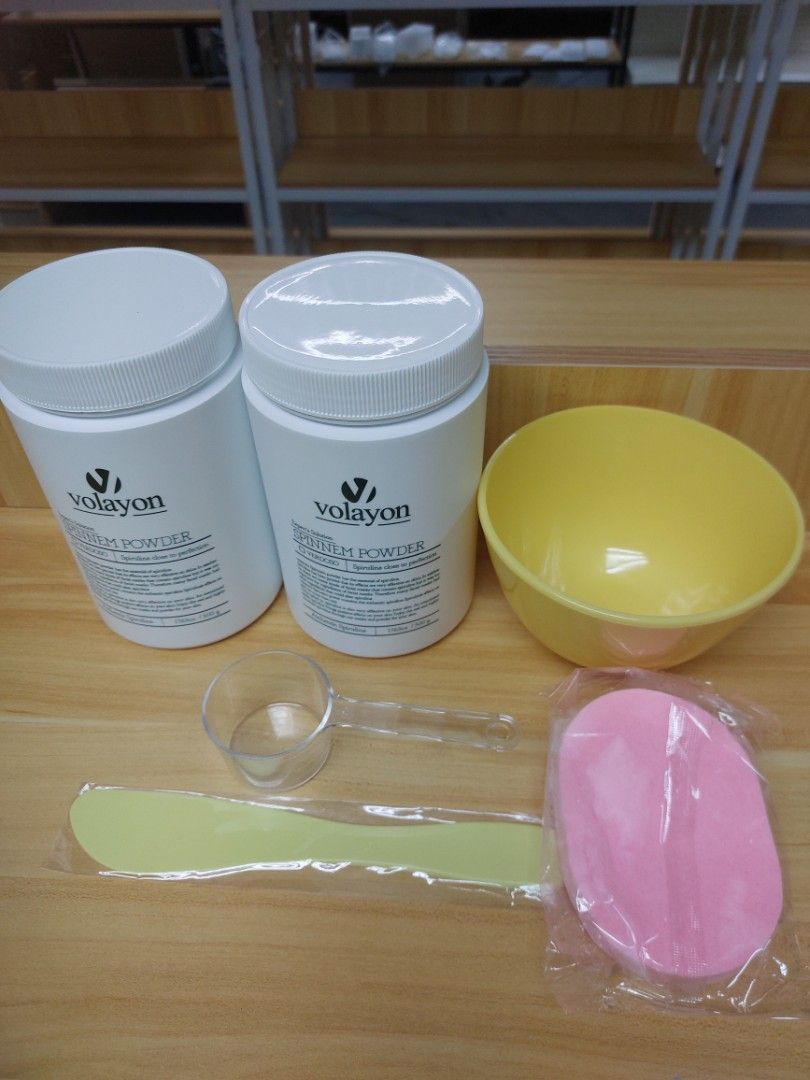 ✨現貨✨韓國 Volayon 美容粉末面膜類別銷量第一🔥 現貨 超大容量裝Spinem Powder登場! 降溫 鎮靜 毛孔護理 史特藍藻